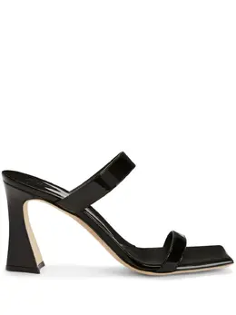 Giuseppe Zanotti: Чёрные сандалии  Flaminia