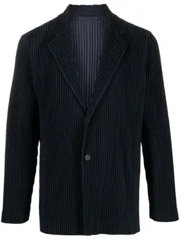 Homme Plissé Issey Miyake: Синие пиджаки 