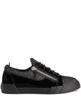 Giuseppe Zanotti: Чёрные кроссовки  Frankie