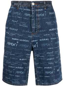 Marni: Шорты с принтом 