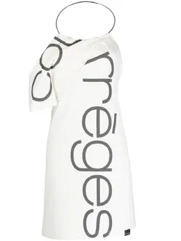 Courrèges: Платье с принтом 