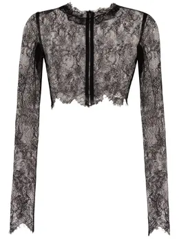 Dolce & Gabbana: Прозрачный топ 