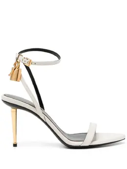 TOM FORD: Белые сандалии  Padlock