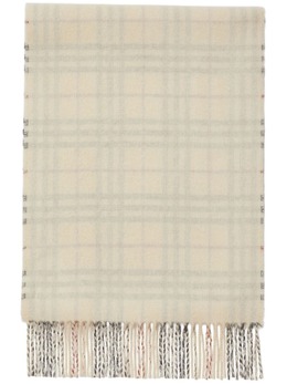 Burberry: Бежевый шарф 