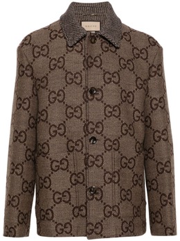 Gucci: Длинная куртка  GG
