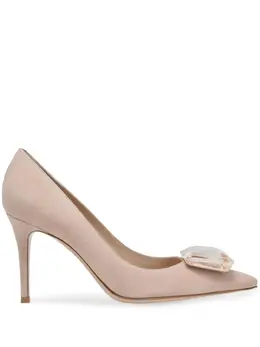 Gianvito Rossi: Бежевые туфли 