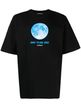 Off-White: Футболка с принтом 