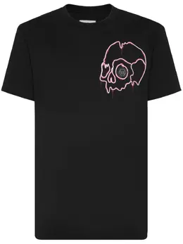 Philipp Plein: Хлопковая футболка  Skull