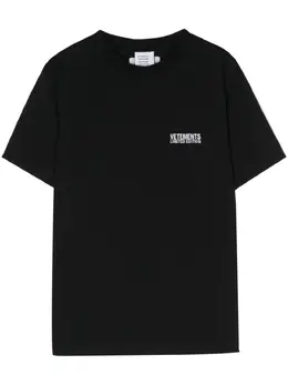 VETEMENTS: Хлопковая футболка 