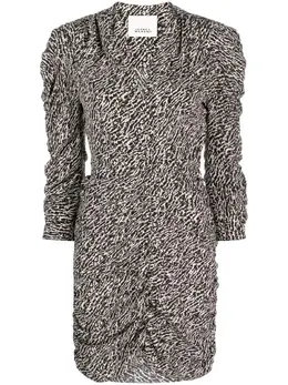 ISABEL MARANT: Платье с растительным принтом 