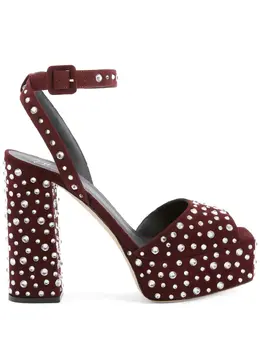 Giuseppe Zanotti: Бордовые сандалии  New Betty