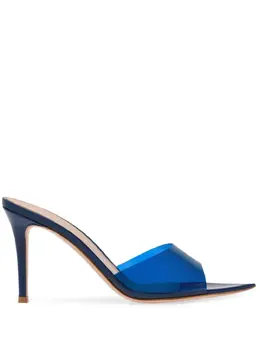 Gianvito Rossi: Синие сабо  Elle