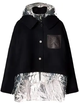 Off-White: Чёрный пуховик  Arrows