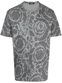 Versace: Хлопковая футболка  Barocco
