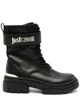 Just Cavalli: Чёрные ботинки 
