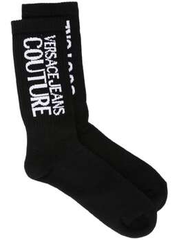 Versace Jeans Couture: Чёрные носки 