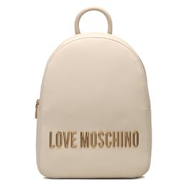 Love Moschino: Бежевая спортивная сумка 