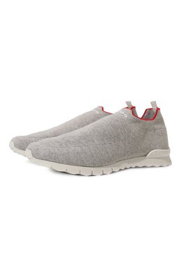 Kiton: Серые кроссовки 