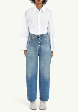 MM6 Maison Margiela: Голубые джинсы 