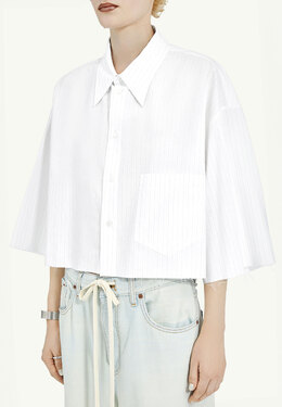 MM6 Maison Margiela: Белая блуза 