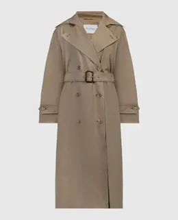 Max Mara: Бежевый плащ 