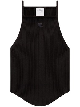 Courrèges: Чёрная майка 