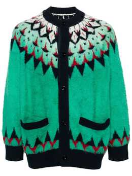 sacai: Жаккардовый кардиган 