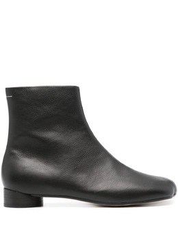 MM6 Maison Margiela: Чёрные ботинки 