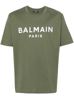 Balmain: Футболка с принтом 