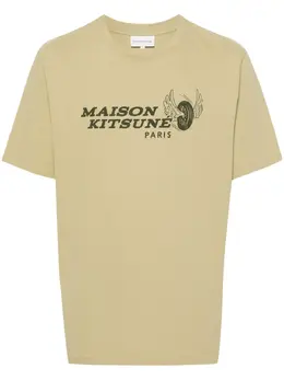 Maison Kitsuné: Футболка с принтом 