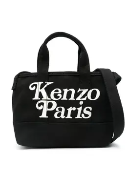 Kenzo: Сумка-шоппер с принтом 