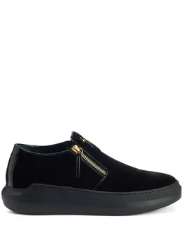 Giuseppe Zanotti: Чёрные кроссовки  Conley Zip