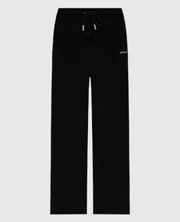 Off-White: Чорні брюки  Arrow