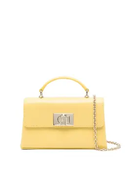 Furla: Жёлтая сумка-шоппер  1927 Mini