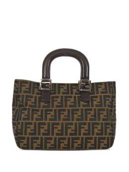 Fendi Pre-Owned: Коричневая сумка-шоппер 