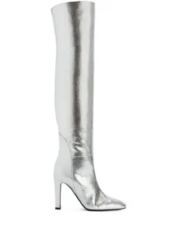 Giuseppe Zanotti: Серебристые сапоги  Hattie