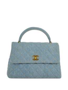 CHANEL Pre-Owned: Голубая сумка 