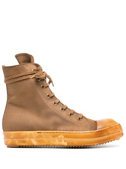 Rick Owens DRKSHDW: Коричневые кроссовки 