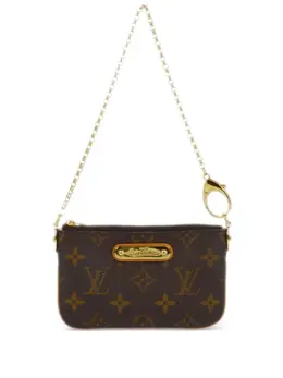 Louis Vuitton Pre-Owned: Коричневый клатч 