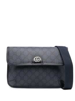 Gucci: Голубая поясная сумка  Ophidia