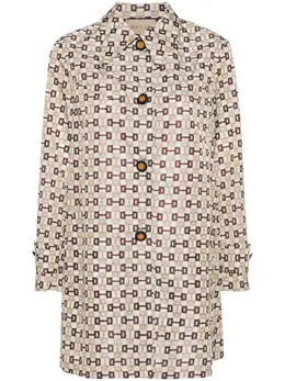 Gucci: Однобортное пальто  Horsebit