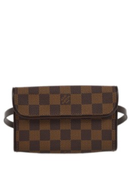 Louis Vuitton Pre-Owned: Коричневая поясная сумка 