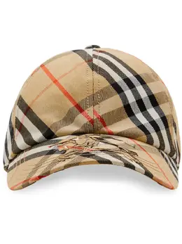 Burberry: Бежевая кепка  Vintage Check