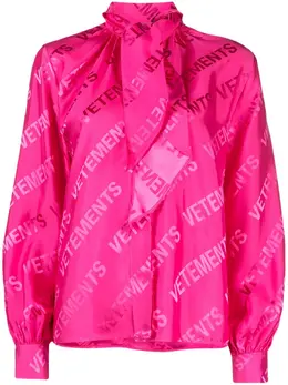 VETEMENTS: Жаккардовая рубашка 