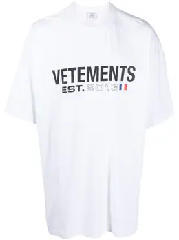 VETEMENTS: Футболка с принтом 