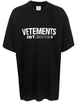 VETEMENTS: Футболка с принтом 