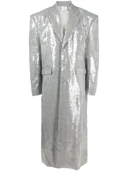 VETEMENTS: Пальто с блёстками 