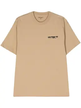 Carhartt WIP: Бежевая футболка  American
