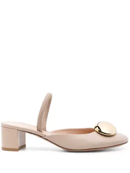 Gianvito Rossi: Светлые сабо 