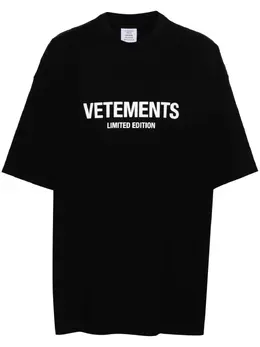 VETEMENTS: Футболка с принтом 